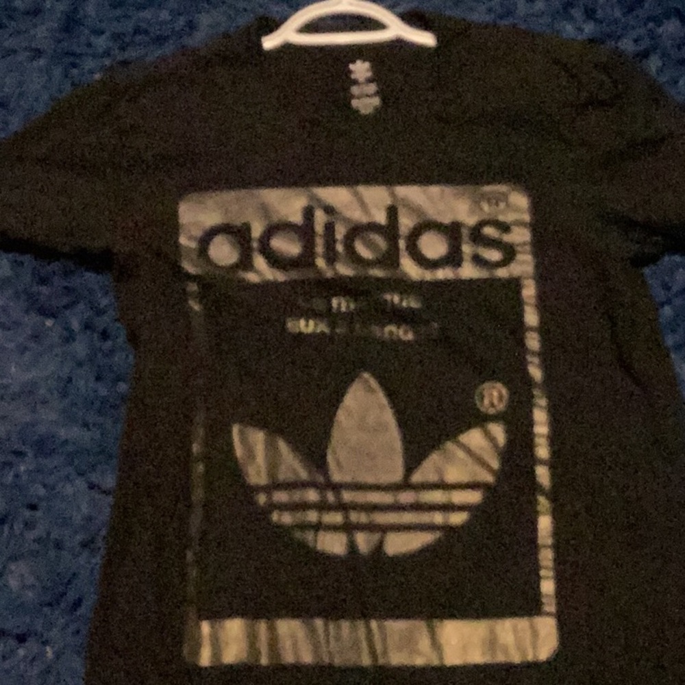 Adidas gray and black shirt